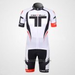 2012 Abbigliamento Ciclismo Castelli Nero e Bianco 1 Manica Corta e Salopette